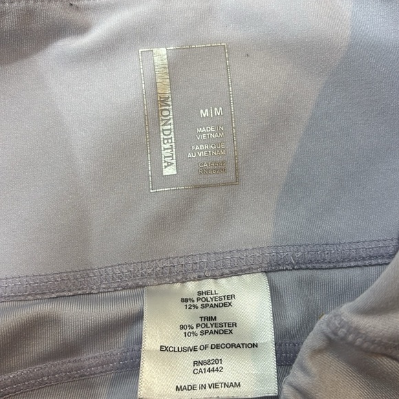 Mondetta Leggings Womens Medium light purple Skinny Breathable Yoga Gym Workout - Picture 4 of 5